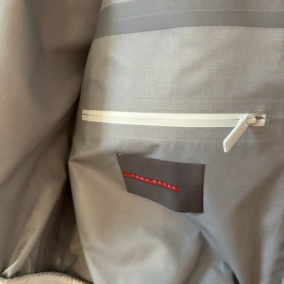 NWT PRADA LUNA Rossa Pirelli Jacket Windbreaker Coat Nylon Sz 42 White - Picture 5 of 8